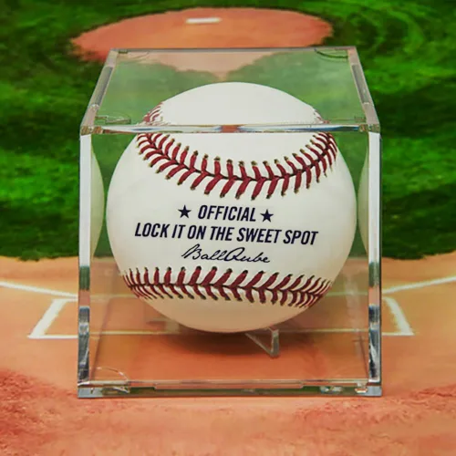 Miniatura 8 de The Original Ballqube - Caja Expositora de bolas de béisbol (protección UV), S
