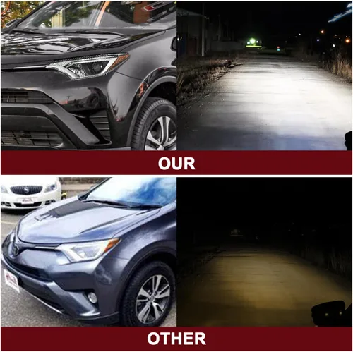 Miniatura 8 de JSBOYAT Conjunto de faros halógenos de repuesto para faros delanteros Toyota RAV4 2016 2017 2018. No compatible con modelo LED. Estilo OE. Lado