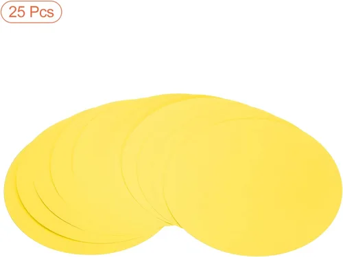 Miniatura 8 de PATIKIL Papel de cartón redondo de 5.9 pulgadas, 25 unidades de círculos de disco en blanco para decoración de fiestas, manualidades, manualidades