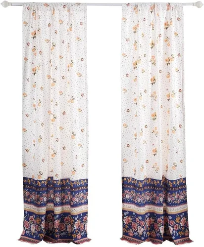Miniatura 18 de Greenland Home Fashions Colección de Tratamiento de Ventanas, Cortinas, Volantes, Cortinajes, Paneles, Forradas con Alzapaños, 42" An x 84" L, Juego