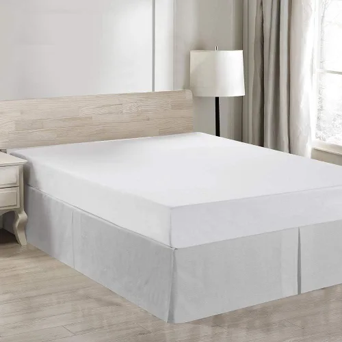 Miniatura 13 de Simple&Opulence - Falda de cama de lino belga con caída a medida de 14 pulgadas, con pliegues, ajuste fácil, transpirable, de lino natural premium