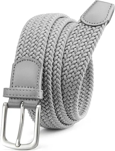 Miniatura 14 de CHAOREN Cinturón para hombre, cinturón de golf trenzado elástico para hombres de 1 3/8 pulgadas, regalo para pantalones de golf, pantalones cortos