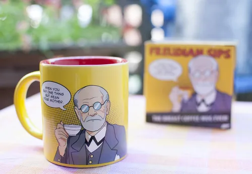 Miniatura 6 de Freudian Sips Taza de café - Revierta años de represión mientras bebe su café - Viene en una divertida caja de regalo
