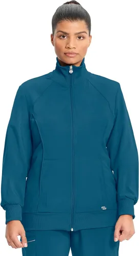 Miniatura 54 de Infinity by Cherokee 2391A - Chaquetas médicas con cremallera frontal para mujer, tela elástica en 4 direcciones