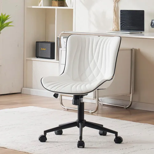 Miniatura 15 de YOUNIKE Silla de Oficina, Silla de Escritorio con Ruedas, Sillas de Tarea de Computadora para Oficina en Casa, Silla de Tocador Moderna Acolchada