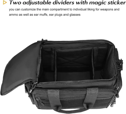 Miniatura 3 de ProCase Bolsa táctica para pistola, bolsa de lona acolchada de lujo para pistolas, pistola grande, revista, accesorios para equipo de munición