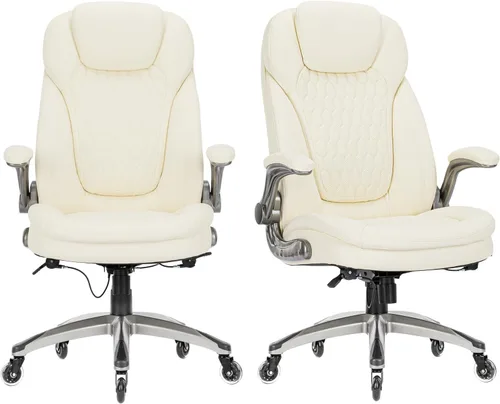 Miniatura 11 de Silla de oficina ejecutiva, silla ergonómica de escritorio para computadora con ruedas mejoradas para giratoria, silla de oficina con respaldo alto