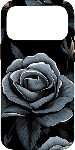 Miniatura 22 de Black Rose Floral Flower Case for iPhone 16