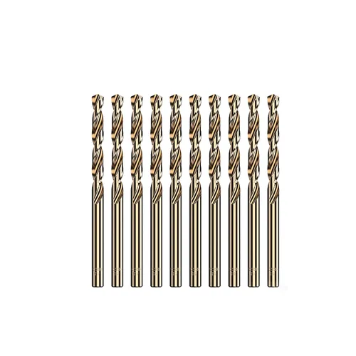 HUHAO Juego de brocas de cobalto de 1/50 pulgadas, acero de alta velocidad M43 de 135 grados con punta de giro para metal endurecido acero
