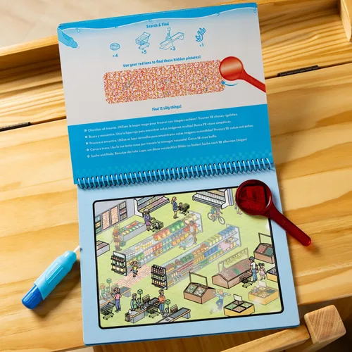 Miniatura 10 de Melissa & Doug On the Go Water Wow! Almohadilla de actividades reutilizable de lujo para revelar agua – Around Town