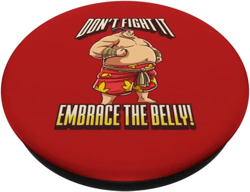 Miniatura 2 de Sumo Wrestler “Don’t Fight It, Embrace the Belly!” PopSockets Swappable PopGrip
