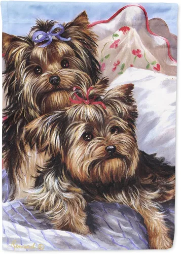 Miniatura 259 de Caroline's Treasures PPP3097CHF - Pijama de Navidad con diseño de bulldog francés para colgar en la pared, poliéster, tamaño de casa, multicolor