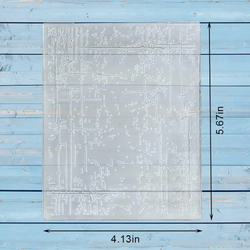 Miniatura 2 de Threetols Carpeta de relieve con impresiones texturizadas en 3D, carpeta de relieve de fondo de puntos para hacer tarjetas, marco de línea, álbum