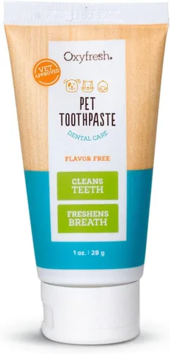 Oxyfresh Pasta de dientes para gatos y perros, gel de limpieza de dientes para placa, sarro y mal aliento, cuidado dental de mascotas aprobado por