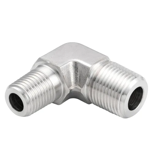 Miniatura 12 de Metalwork 304 Acero inoxidable forjado tubería de montaje, codo de calle de 90 grados, 3/4 "NPT hembra x 3/4" NPT macho, 1 unidad Hembra x Masculino