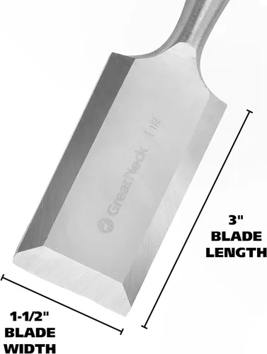 Miniatura 2 de GreatNeck WC150 - Cincel de madera biselado para carpintería y carpintería (1-12 pulgadas)