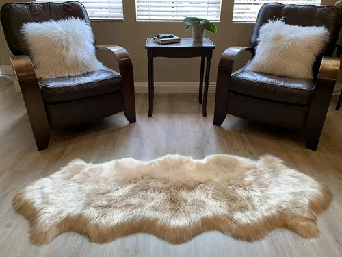 Miniatura 51 de LAMBZY Alfombra de pelo de oveja sintética, hipoalergénica, súper suave, sedosa para sala de estar, habitación de los niños, sofá