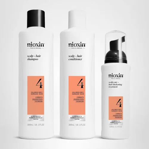 Miniatura 2 de Nioxin System Kit 4, limpia, acondiciona y trata el cuero cabelludo para un cabello más grueso y fuerte, suministro de 3 meses + tratamiento