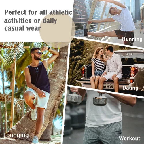 Miniatura 4 de Pantalones cortos de algodón de 5.5/7 pulgadas para hombre, pantalones cortos de entrenamiento de algodón con bolsillos