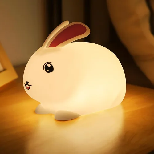 Miniatura 10 de Linda Luz Nocturna de Pato: Lámpara LED de Pato de Silicona para Bebé - 7 Colores Lámpara Nocturna para Niños - Luz Nocturna Recargable
