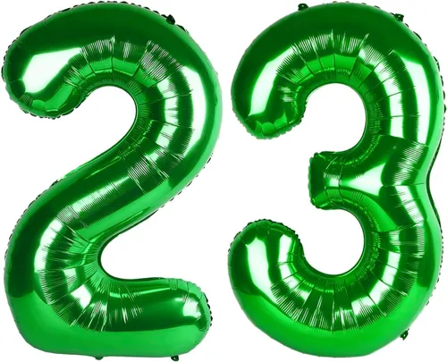 Miniatura 54 de Globo de cumpleaños número 4 dorado de 40 pulgadas, globos gigantes del número cuatro 14 24 34 40 44 2024, globos grandes de lámina de mylar para Oro