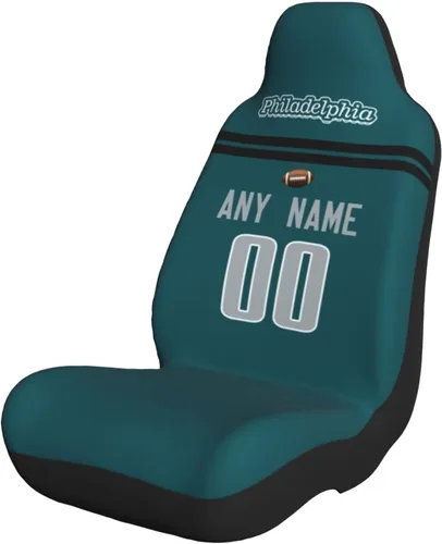 Miniatura 25 de Fundas de asiento de coche de fútbol personalizadas, accesorios personalizados para automóvil, regalos de Arizona con nombre y número, funda