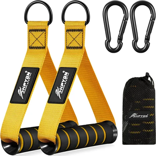Miniatura 11 de HPYGN Mango de ejercicio, equipo de fitness de repuesto para pilates, yoga, entrenador de fuerza, gimnasio en casa extraíble, rojo, gris, azul mango