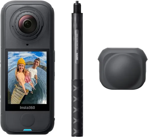 Miniatura 24 de Insta360 X4 Air Kit de inicio - Cámara 360 de 8K y 165g ligera, palo de selfie invisible, lentes reemplazables, dispara primero y enmarca después