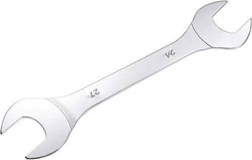 Miniatura 4 de uxcell Llave fina de extremo abierto, 0.945 in x 1.063 in, espejo métrico, acero cromado de alto carbono, para mantenimiento doméstico