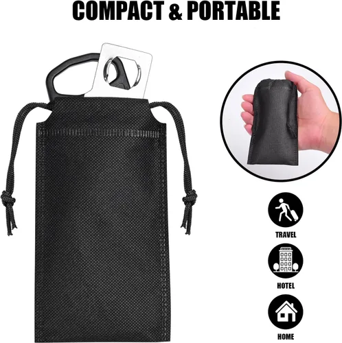 Miniatura 5 de Cerradura de puerta portátil para viajes, dispositivo de seguridad de autodefensa para puerta para hogar, apartamento, hotel, motel, dormitorio