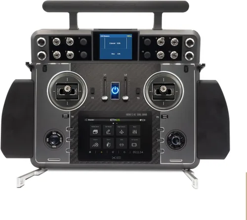 FrSky Mano izquierda dual del modo 2 de la versión de la FCC de la banda del transmisor 2.4G los 900M de la radio de la bandeja del tándem XE