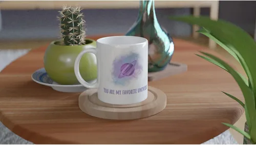 Miniatura 3 de You Are My Favorite Universe – Taza romántica para parejas – Regalo de galaxia de amor para él o ella Color Cerámica negra