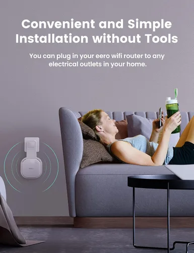 Miniatura 4 de DG-Direct Soporte de montaje en pared para eero 6 y eero 6+ Router Mesh Wi-Fi System, sin cables desordenados, soporte de montaje de pared para eero