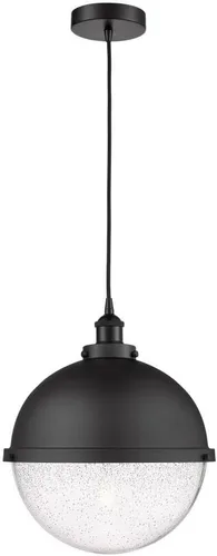 Miniatura 3 de Innovations Lighting 616-1PH-SN-HFS-122-SN Hampden - 1 mini colgante colgante de cable de luz en estilo moderno-16.5 pulgadas de alto y 13 pulgadas