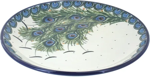 Miniatura 29 de Blue Rose - Plato de postre Blue Alyce - 7.75 pulgadas de diámetro - Hermoso plato para pasteles, aperitivos o aperitivos
