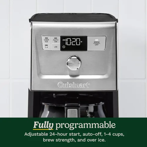 Miniatura 3 de Cuisinart - Cafetera Coffee Maker de 14 tazas PerfecTemp, programable, con jarra de vidrio, función de ajuste de 1-4 tazas, control de intensidad