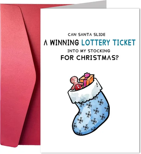 Miniatura 7 de Joycard Tarjetas de Navidad divertidas y humorísticas, tarjetas de felicitación de Año Nuevo, tarjeta de felicitación de Navidad para novio, novia