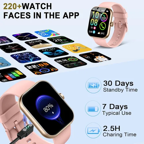 Miniatura 7 de Smart Watch (Answer/Make Calls), 1.96"HD Smartwatch for Women Men, 2025 Activity Tracker with Heart Rate Monitor, Sleep Trackers, Pedometer, IP68