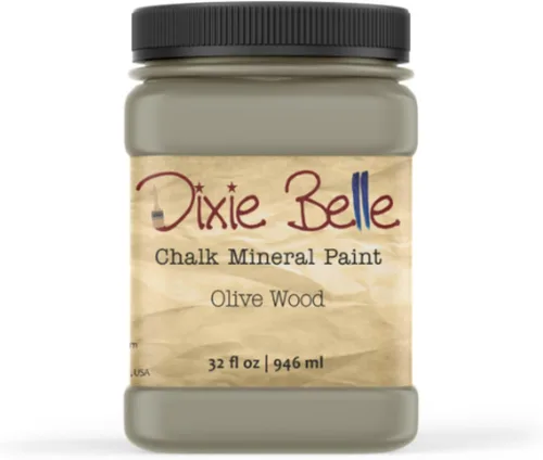 Miniatura 340 de Dixie Belle Paint Company - Pintura con acabado de tiza para muebles, color negro (Caviar), 1 galón, 128 fl oz, pintura mineral color rosa intenso