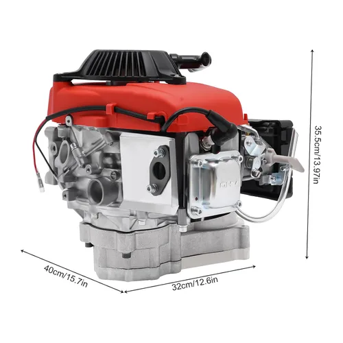 Miniatura 3 de Kit de motor de gasolina de 4 tiempos y 53 cc, motor motorizado de bicicleta de gasolina de gasolina, motor de doble cadena refrigerado por aire
