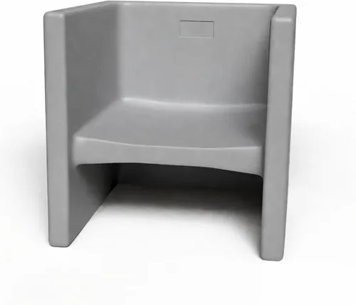 Miniatura 21 de Children's Factory Silla cúbica 3 en 1 para niños, muebles de aula de asientos flexibles, paquete de 1, almendra Polyethylene Toddler Outdoor