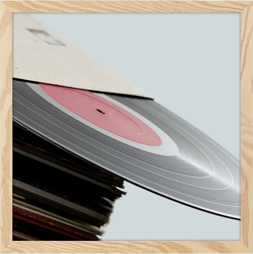 Miniatura 14 de eletecpro Marcos de discos de vinilo de 7 x 7 pulgadas para galería, decoración de pared negra resistente y ligera, marcos LP fáciles de colgar, se
