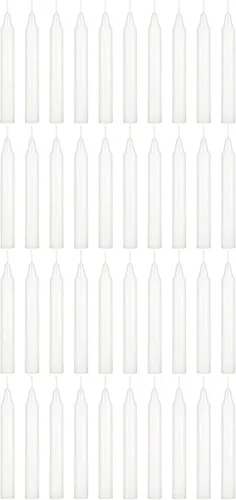 Miniatura 38 de MEGA CANDLES 20 piezas de velas cónicas mini sin perfume amarillas exquisitas, 10 cm de alto x 1 cm de diámetro, Campanas Mágicas, Encantamiento