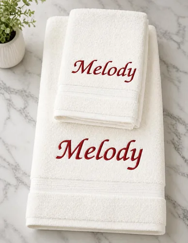 Miniatura 5 de Liberty21 Juego de toallas de baño y manos personalizadas con monogramas. Toallas bordadas personalizadas. El juego incluye 1 toalla de baño y 1