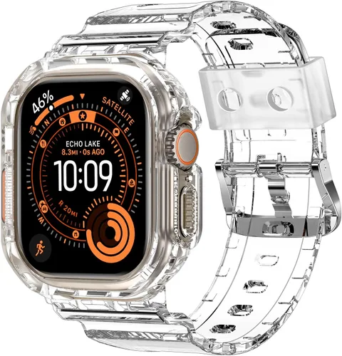 Miniatura 72 de XYF Compatible con correas cristalinas para Apple Watch de 1.929 in, 1.811 in, 1.772 in, 1.732 in, 1.654 in, 1.614 in, 1.575 in, 1.496 in, funda