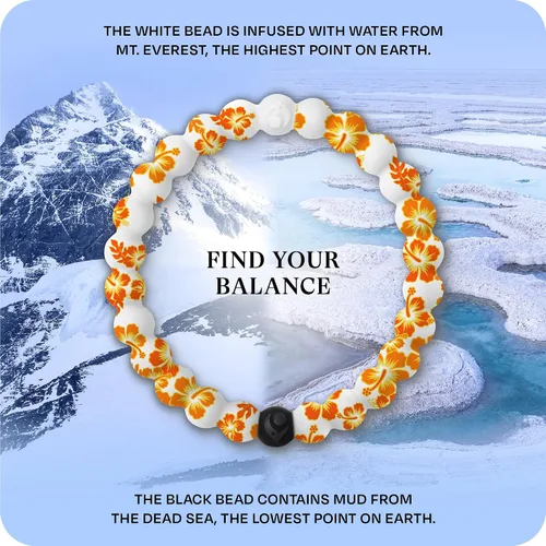 Miniatura 3 de Lokai Pulseras hawaianas de cuentas de silicona para mujeres y hombres, la colección Surf Ohana Beach Jewelry Pulsera de cuentas de moda