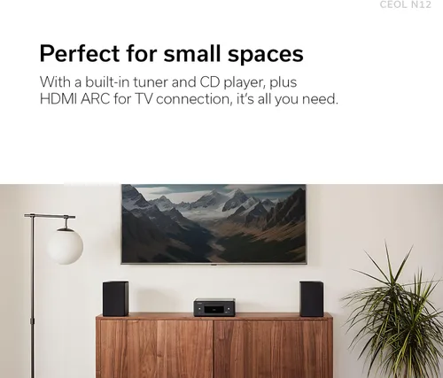 Miniatura 3 de Denon RCD-N12 Reproductor de CD Bluetooth con sintonizador de radio AM/FM integrado y Wi-Fi, reproductores de CD para sistema estéreo doméstico