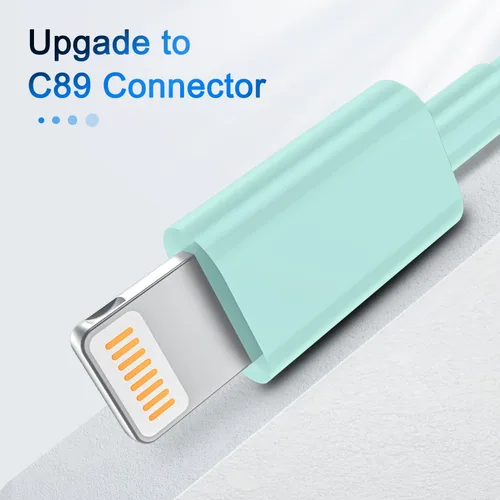 Miniatura 3 de Paquete de 4 cables de carga para iPhone de 6 pies de largo, USB a Lightning, USB 2.4A, cable de carga rápida para iPhone 14/13/12/11 Pro/11/XS