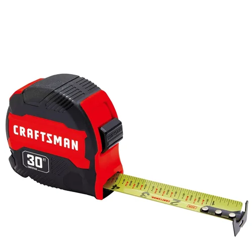 Miniatura 2 de CRAFTSMAN Cinta métrica de 30 pies con marcas de fracción, retráctil (CMHT37445S)
