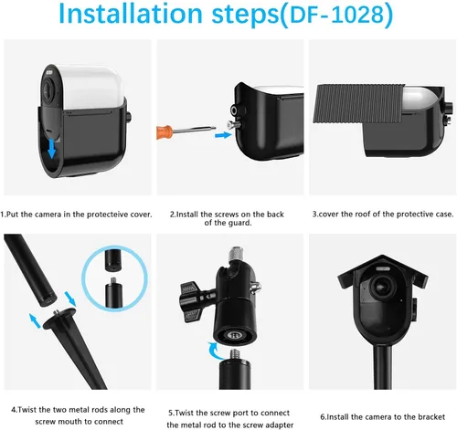 Miniatura 3 de HOLACA Spike - Estaca de montaje en poste y piel de silicona resistente a la intemperie para Arlo Ultra 2/4K UHD Arlo Pro3/4 Arlo 5s Spotlight